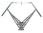 Mensola di acciaio "boxer" angolo